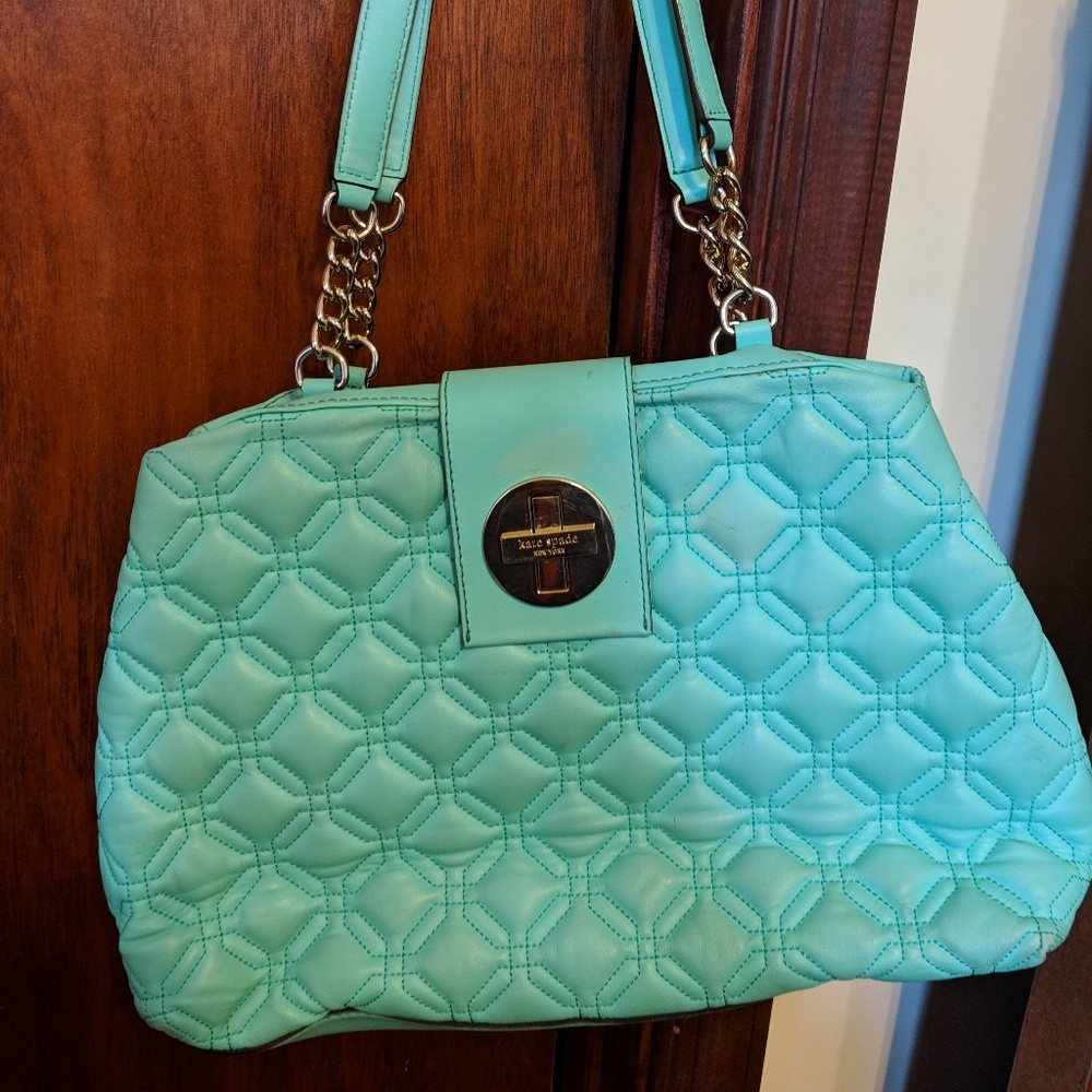 Turquoise Kate spade purse
